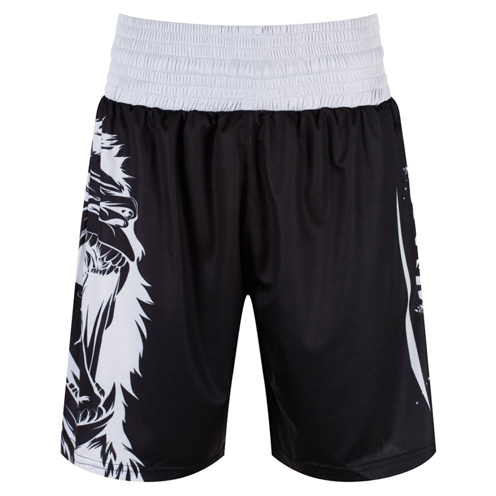 Black & White Boxing Shorts