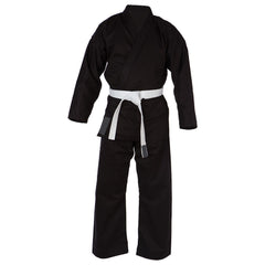 Black Suit and White Belt Judo Uniform