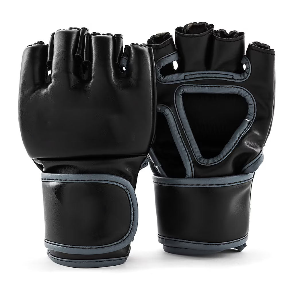 Black Color Artificial Leather MMA Gloves