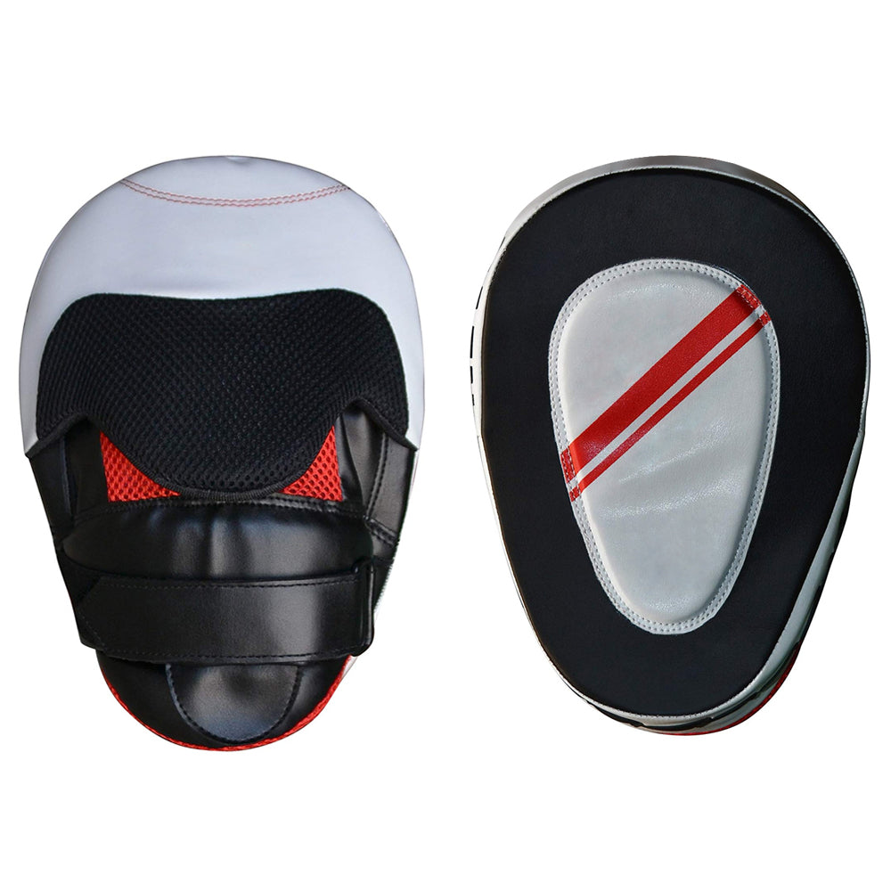 White & Black/Red Focus Mitts
