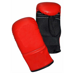 Red & Black Mesh Bag Mitts Gloves