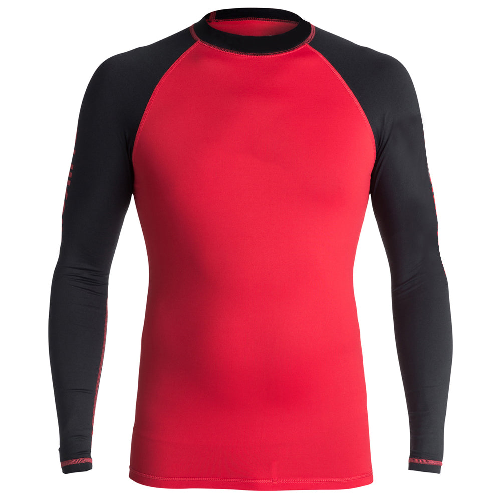 Red and Black Color Rash Guards