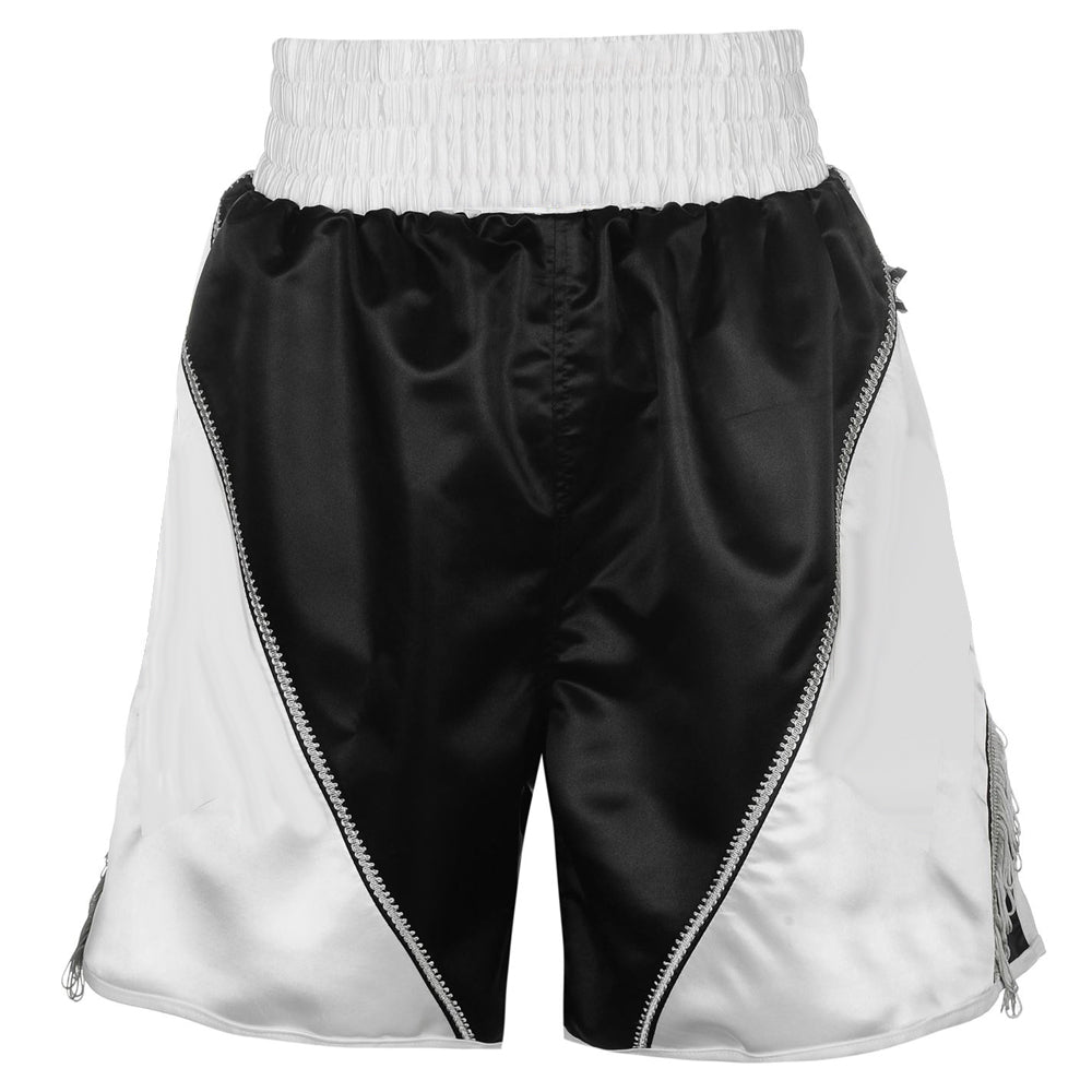 Black and White Color Boxing Shorts