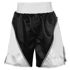 Black and White Color Boxing Shorts