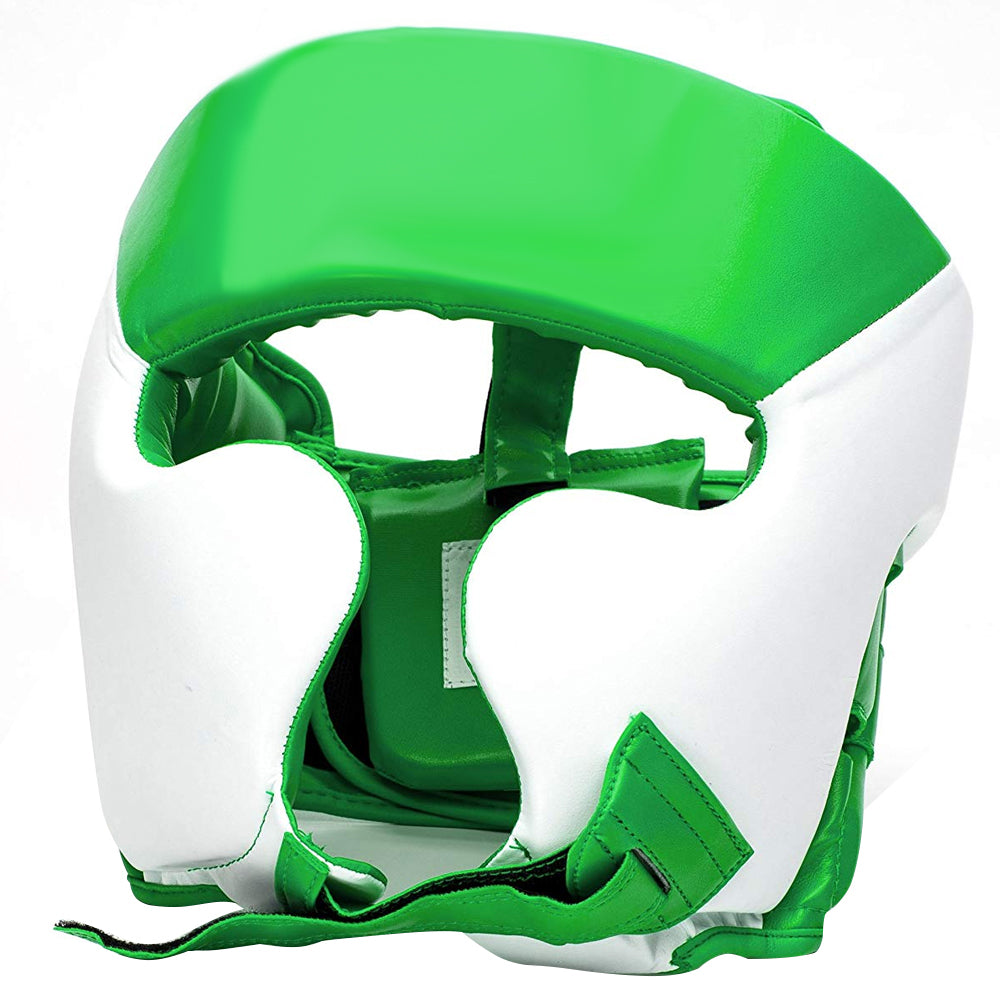 Green & White Head Guard