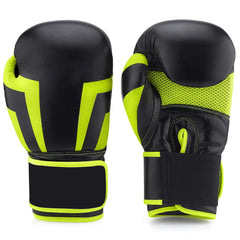 Black & Green Boxing Gloves