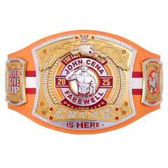 John Cena WWE Autographed 2025 Tampa Replica Title Belt