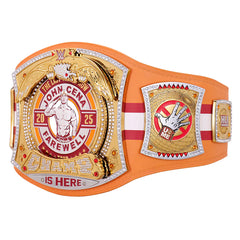 John Cena WWE Autographed 2025 Tampa Replica Title Belt