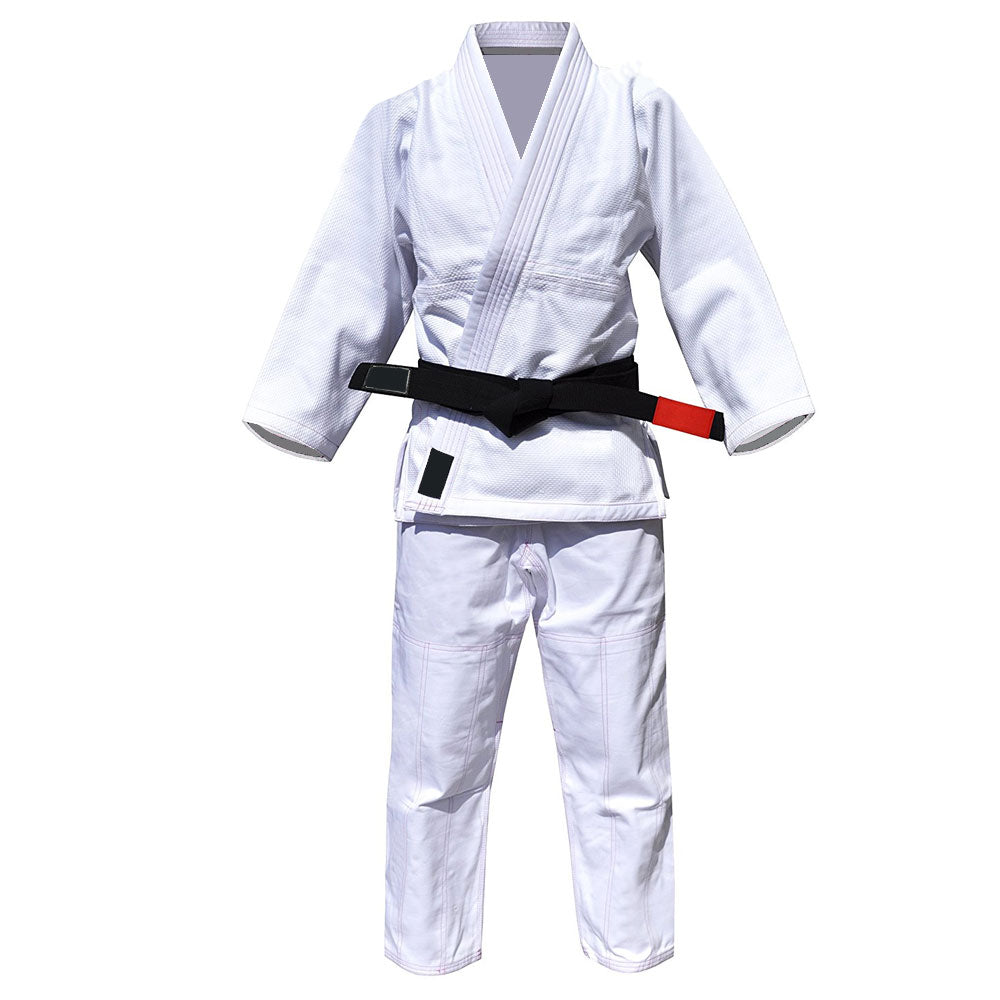 Black Belt and White Suit Jiu Jitsu Uniform