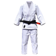 Black Belt and White Suit Jiu Jitsu Uniform